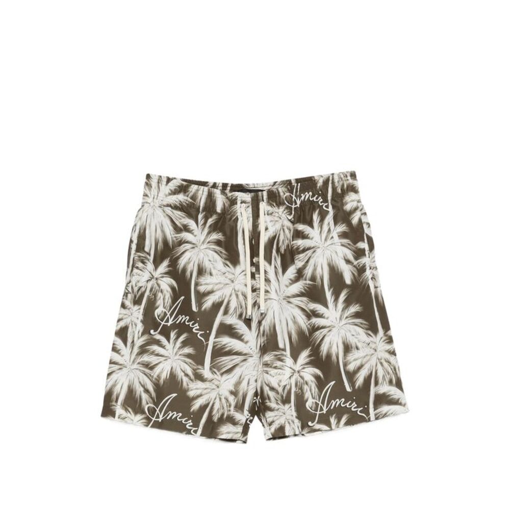 Amiri Green Beachwear - Swim Shorts Men